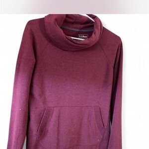 L.L. Bean Women's Plum Cowl Neck Sweater